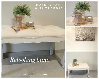 relooking d'un banc à pieds galbés