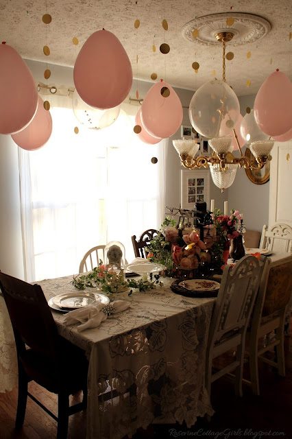 #RoseAndGold #Birthday #Party #Decorating #Event #Cottage #ShabbyChic #Vintage #21stBirthday #Decorations #Pink