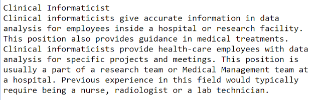 Health informatics