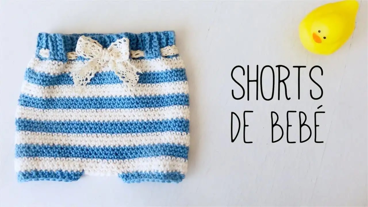 Tutorial short para bebé a crochet para usar de cubre pañal