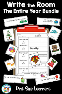 Your Write the Room center will be a breeze to update each month with this entire year of differentiated Write the Room units in one bundle. Great practice for thematic vocabulary.As they find the cards, they record them in the space provided on the included recording forms. Let your kindergarten, first grade and second grade students have fun being detectives as they write the room.