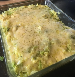 Broccoli Rice Cheese and Chicken Casserole