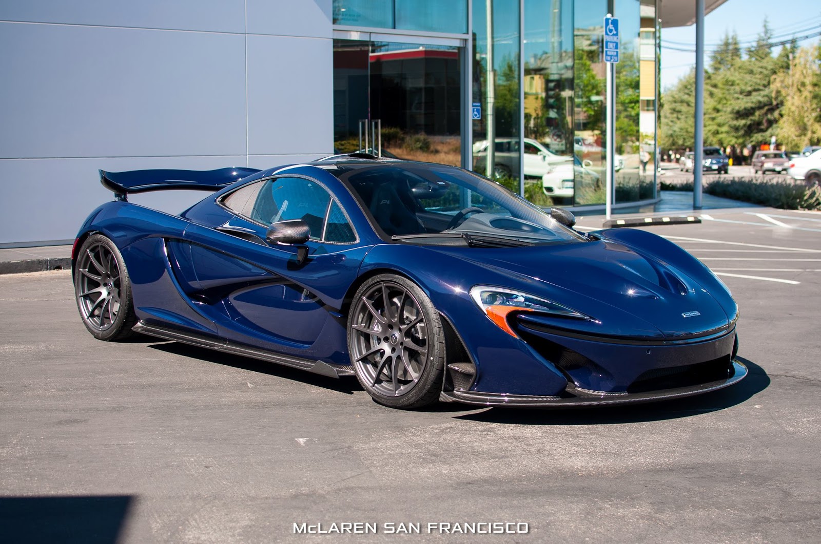 New McLaren P1 in Custom Blue Shade Arrives in San Francisco [45 Pics
