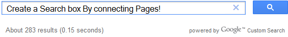 create Google Search box 