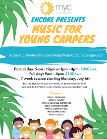  Registration for Encore Music Academy = Music for Young Campers = Open Now