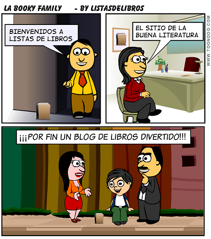 viñeta de la Booky Family en Listas de Libros