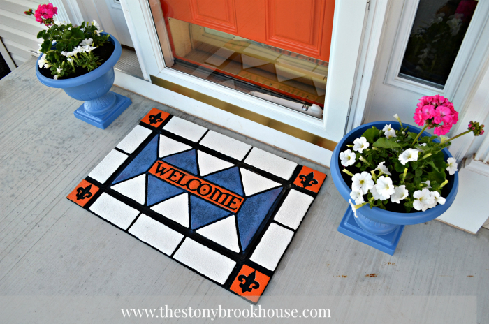 Painted Welcome Mat