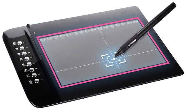 Large Drawing Surface - UGEE M1000L Art Graphics Pen Drawing Tablet Reviewed by Rasha Design