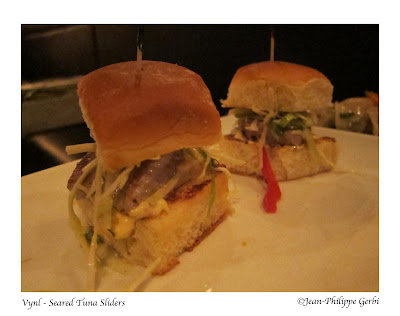 Image of Seared tuna sliders at Vynl in Hell's Kitchen NYC, New York