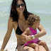 Adriana Lima And Valentina's Miami Beach Bonding
