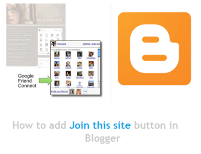 how to add join this site button in blogger