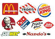 Take a look at these famous food logos, what do you recognise about their . (food logos)