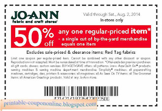 Free Printable Joann Coupons