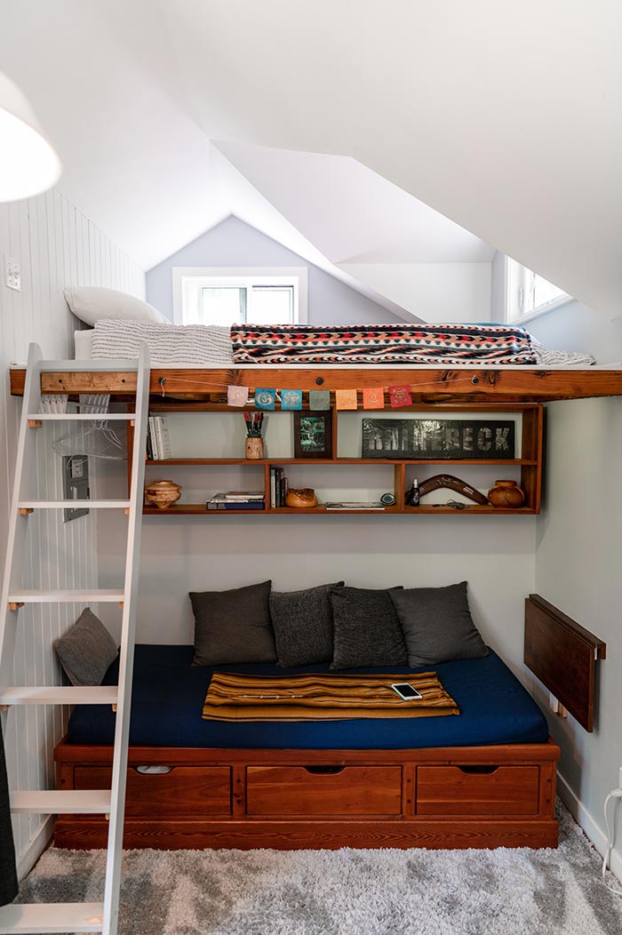 Interior of a tiny house