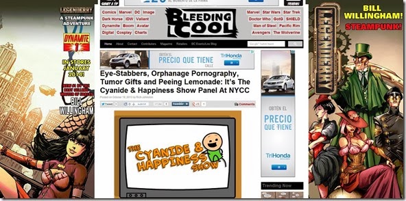 Eye Stabbers  Orphanage Pornography  Tumor Gifts and Peeing Lemonade  It s The Cyanide   Happiness Show Panel At NYCC   Bleeding Cool Comic Book  Movies and TV News and Rumors