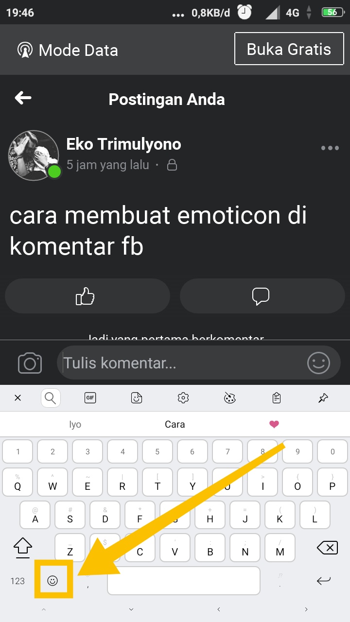 Cara Membuat Emoticon Di Komentar Facebook