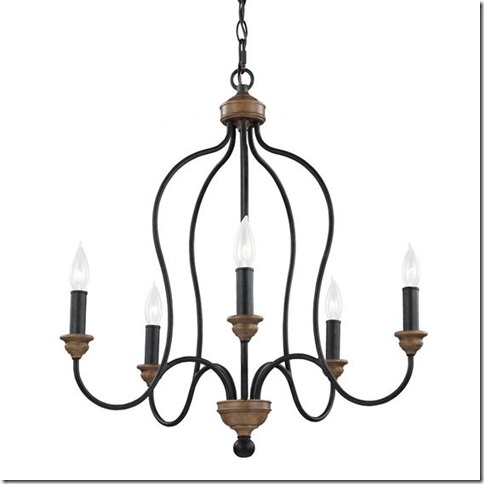 Feiss F2998/5DWZ/WO Hartsville 5 - Light Chandelier