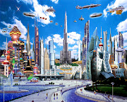 We can now see a bigger and brighter aspect of our future. (future city)