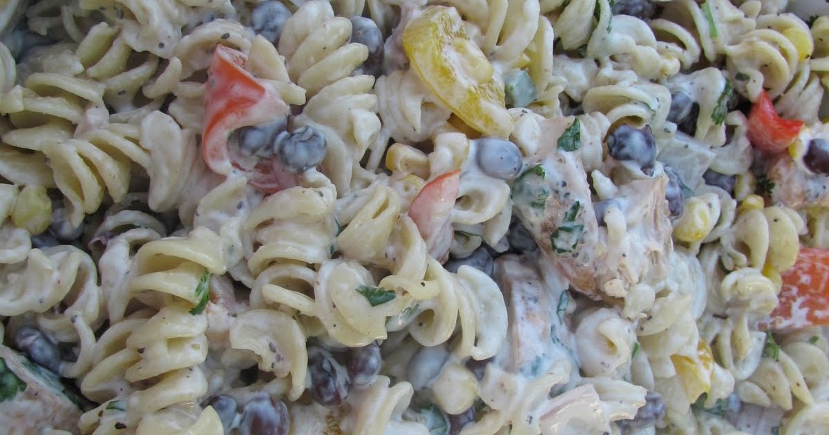 Norah's Menus and Recipes: Grilled Chicken Pasta Salad