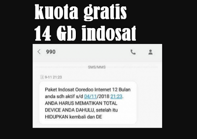 Cara Mendapatkan Kuota Gratis Indosat 14 Gb Terbaru 2017