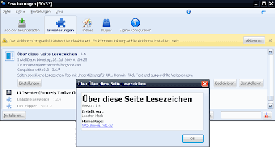 About This Site 1.6 Firefox Extension - Über diese Seite Lesezeichen 1.6 Firefox Erweiterung Addon