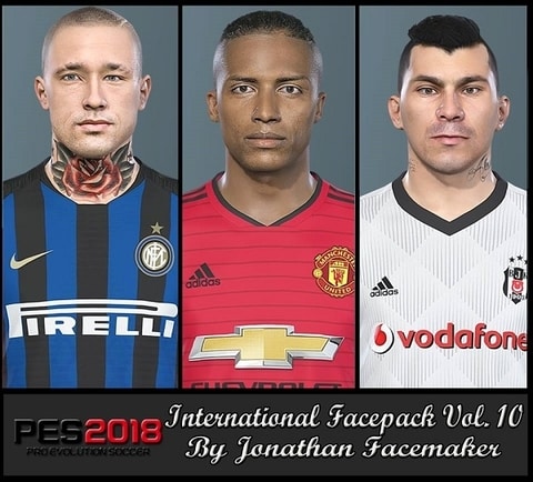 PES 2018 International Facepack Vol 10 Jonathan FM