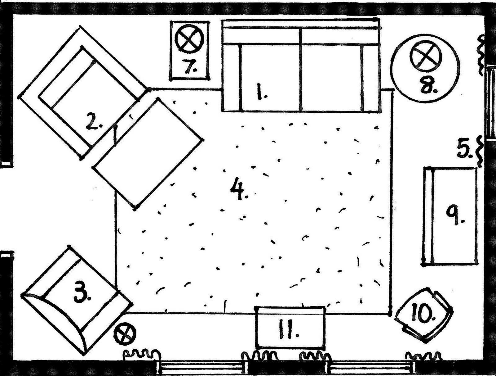 Small Living Room Floor Plans 