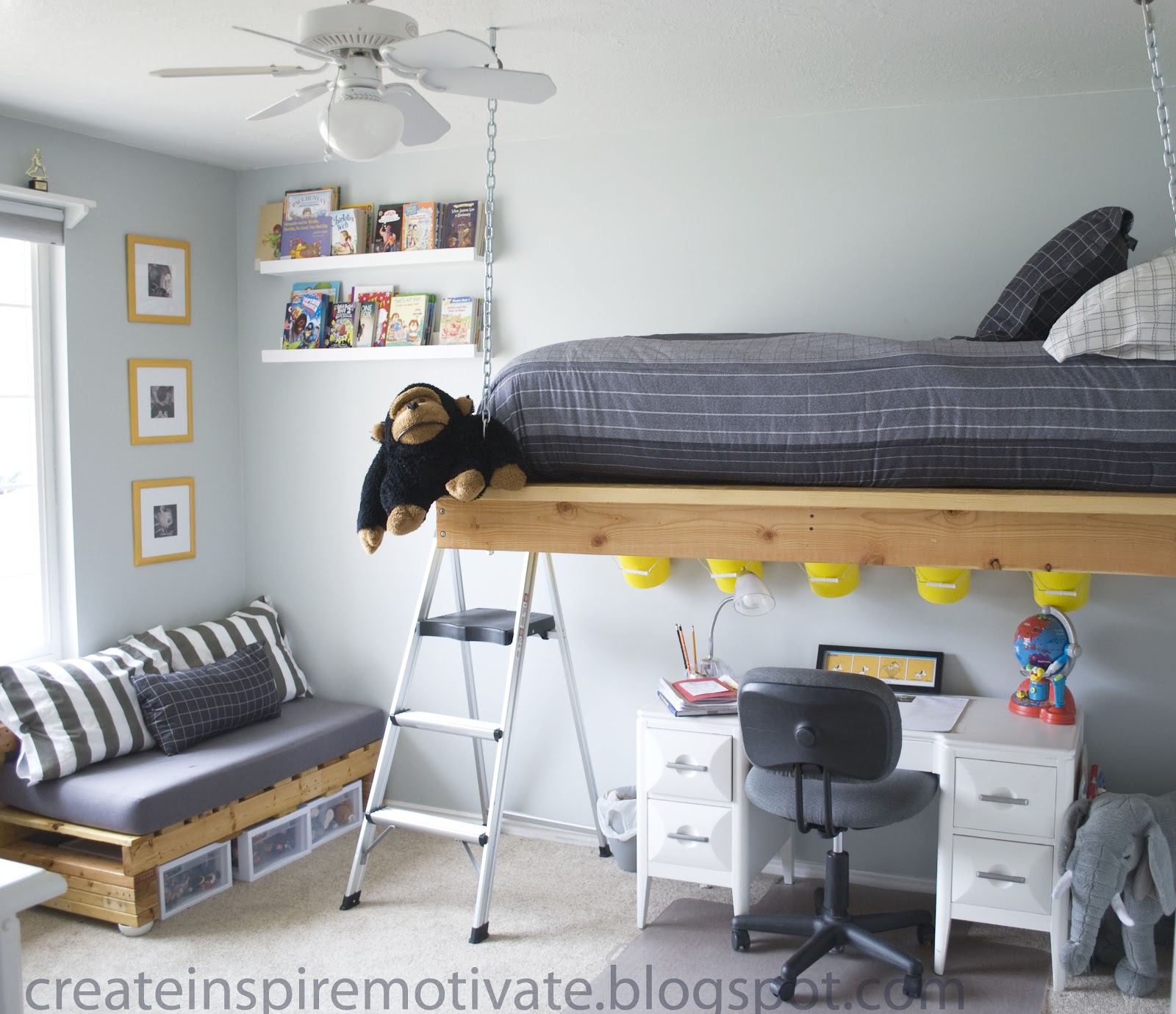 createinspiremotivate: C's Room Part 1- Hanging Bed