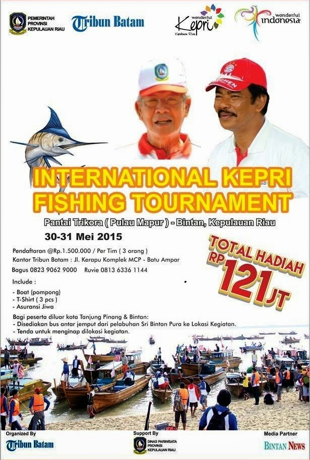 Begini International Kepri Fishing Tournament belum juga final turnament mancing yang di adakan oleh pemerintah kabupaten bintan kepu Begini International Kepri Fishing Tournament