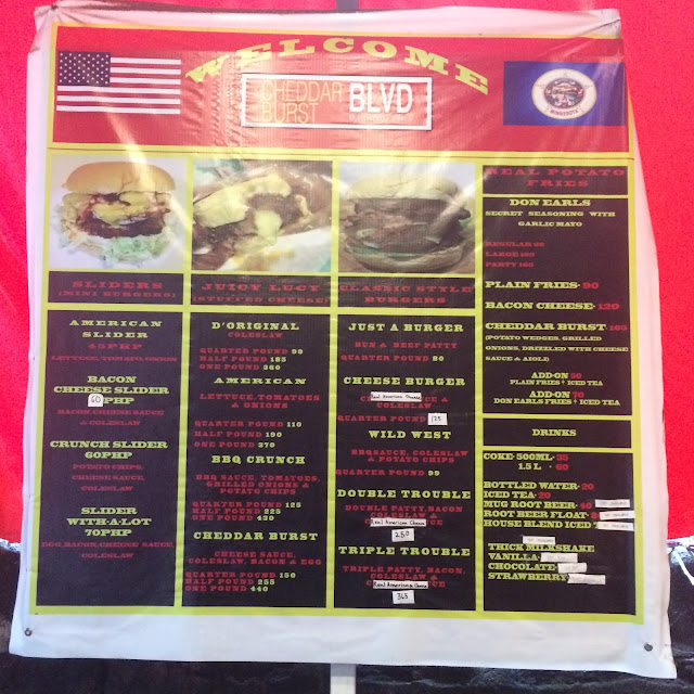 Cheddar Burst Blvd menu