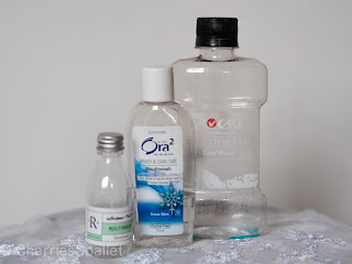 R Whisper Mint Mouthwash in Spearmint, Sunstar Ora2 Breath & Stain Care Mouthwash in Snow-Mint, ProCare Mouthwash in Cool Mint