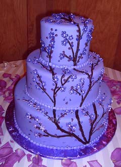 Variant Of Purple Wedding  Cakes  Food and Drink