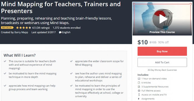 [95% Off] Mind Mapping for Teachers, Trainers and Presenters| Worth 105$