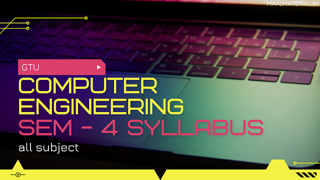 Computer engineering B.E sem 4 syllabus of all subjects
