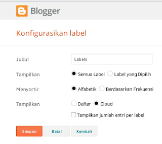 cara membuat label blog keren