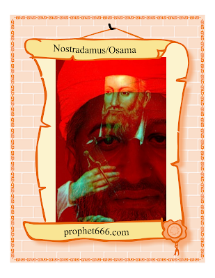 Nostradamus visualizing Osama 3D Artwork Image