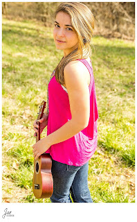  Rustic Outdoor portrait session with ukelele