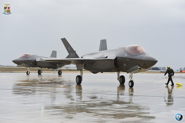 THE ITALIAN F-35A ARRIVES AT AMENDOLA AB