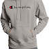 Champion Men's Powerblend Fleece Pullover Hoodie, Script Logo