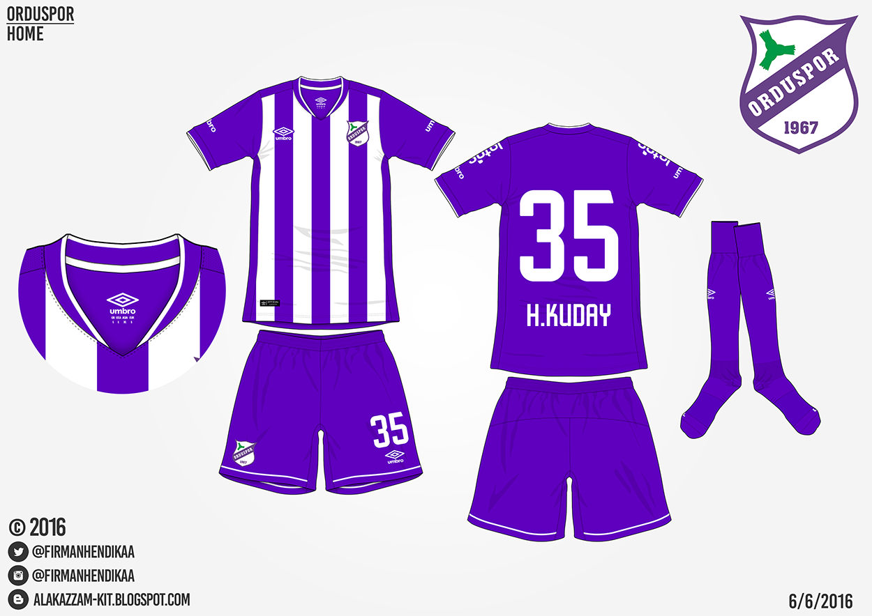 Orduspor Fantasy Home & Away Kits (Umbro)  Alakazzam Kit 