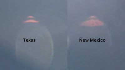 Google Maps shows a red flying saucer Texas and New Mexico.