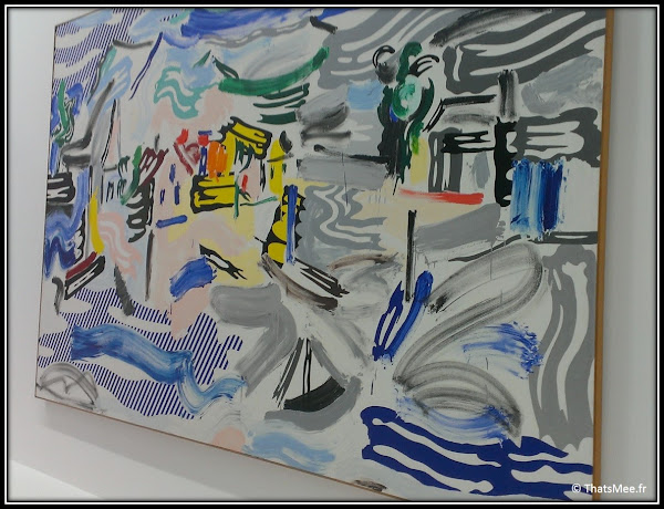 Roy Lichtenstein fishing Village coup de pinceau Brushstrokes Centre Georges Pompidou