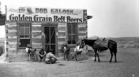 Miles City cowboy saloon, 1880