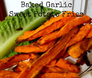 Baked Garlic Sweet Potato Fries