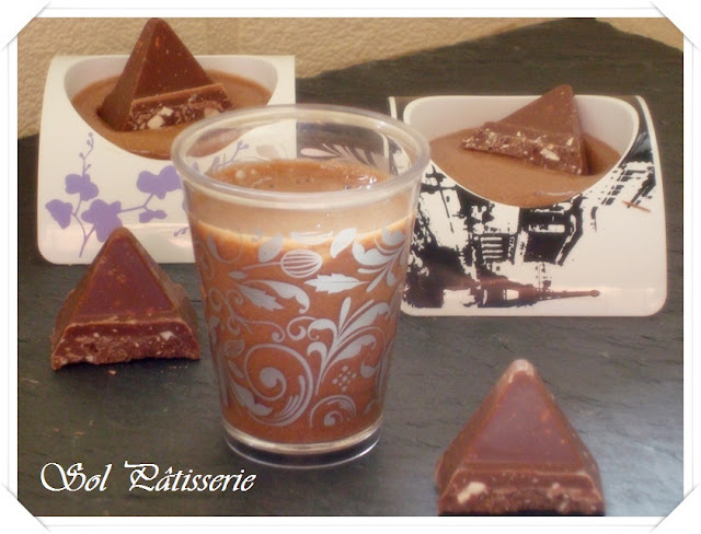 Mousse de chocolate toblerone