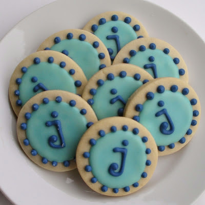 Monogram Cookies by Nina's Show & Tell