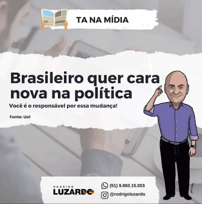 Caricatura de candidato para campanha eleitoral criada por Marcelo Lopes de Lopes