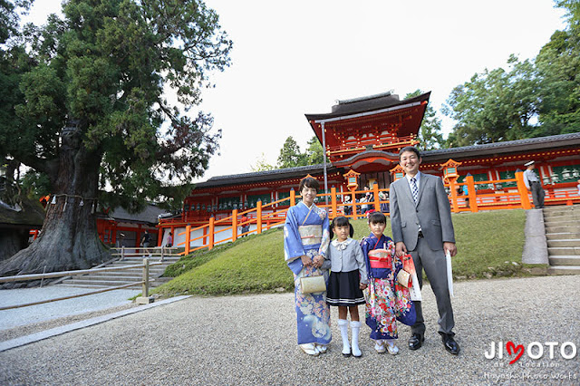 春日大社で七五三の出張撮影