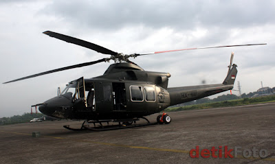 Puspenerbad Terima 1 Unit Helikopter Bell 412 EP Dari PT.DI