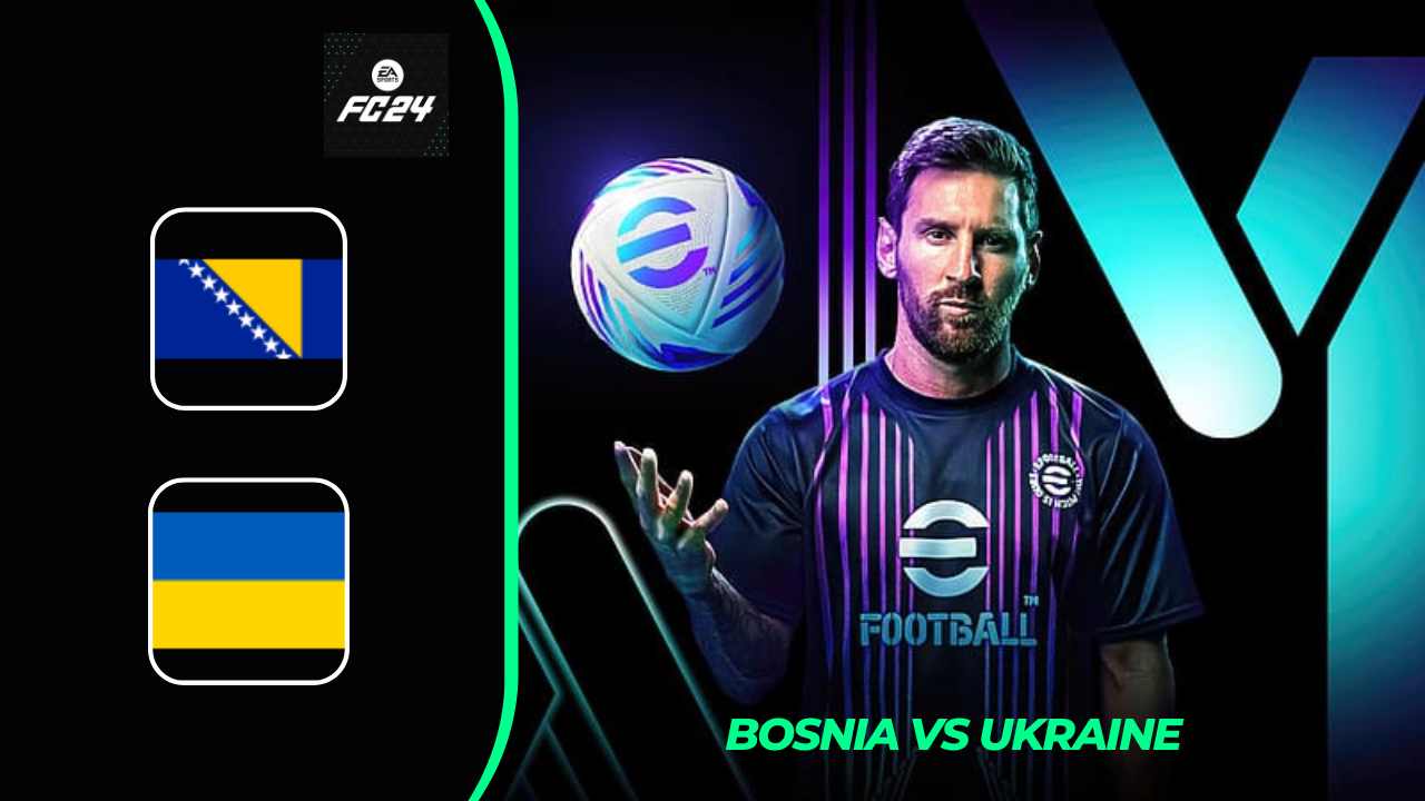 Bosnia & Herzegovina vs Ukraine Pes2021 Gameplay